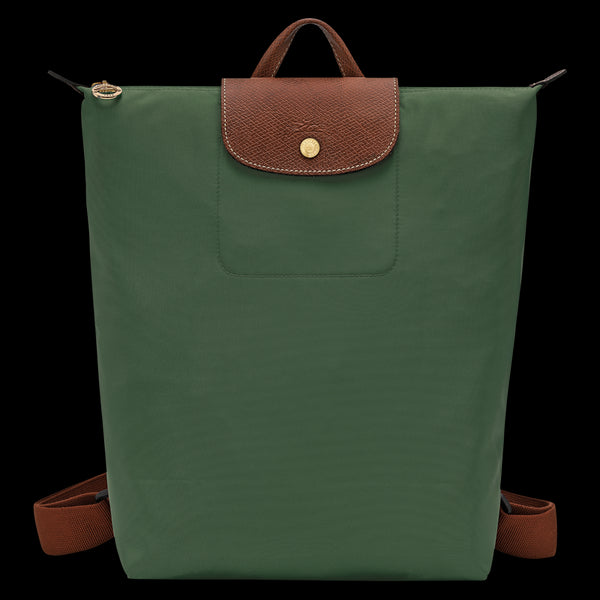 British Green Le Pliage Original M Backpack
